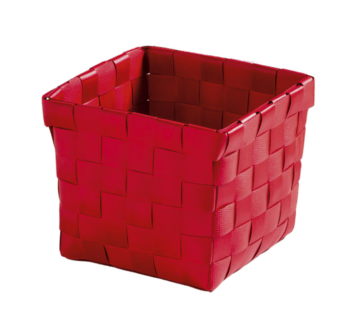 BRAVA košík malý 11,5x10x11,5cm, červený (5862459059)