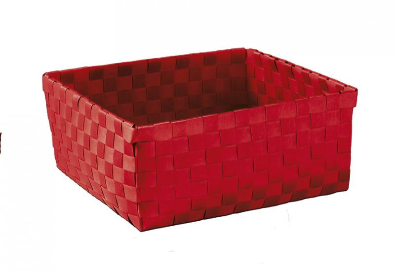 BRAVA košík velký 23x10,5x23cm, červený (5862459061)